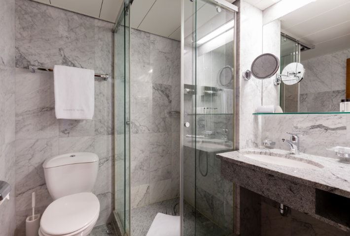 Bathroom Economy single room Einstein St.Gallen Bathroom Economy single room Einstein St.Gallen